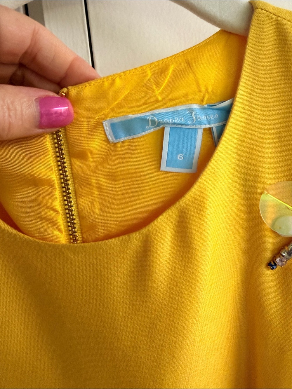 Draper James Bright Yellow Sleeveless Dress